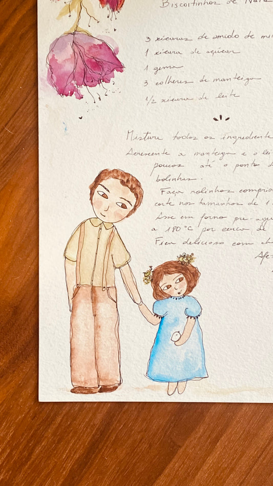 Receita ilustrada - Biscoitinhos de Nata